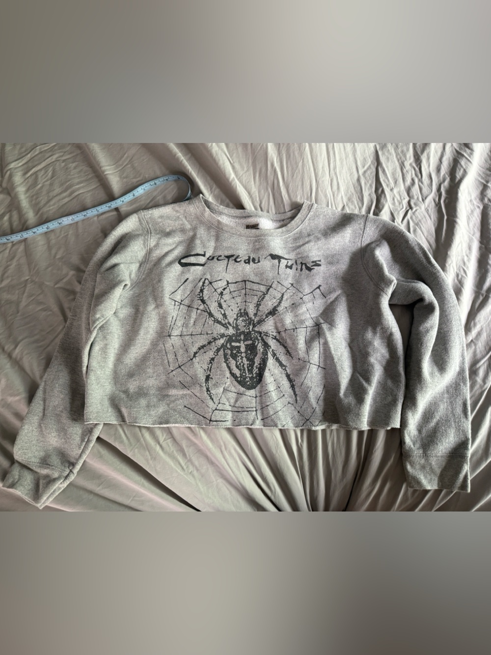 Cocteau Twins Crop Top Sweater Sz L